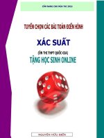 Tổng hợp bài tập xác suất hay dành cho ôn thi