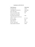 LUẬN văn THẠC sĩ   VAI TRÒ của vốn đầu tư nước NGOÀI đối với PHÁT TRIỂN KINH tế xã hội THÀNH PHỐ hà nội