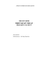 THUYET MINH TINH TOAN KET CAU  MO HINH TRONG ETABS