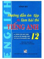 Hướng dẫn ôn tập  làm bài thi tiếng anh 12 p1 