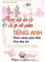 Phương pháp làm bài  bài tập trắc nghiệm tiếng anh p1 