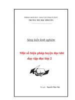 Một số biện pháp luyện đọc khi dạy tập đọc lớp 2 