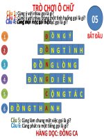 trò chơi ô chữ bằng power point