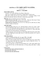Chương 6 Các hợp chất vi lượng