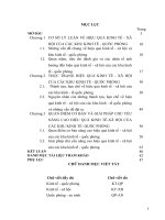 LUẬN văn THẠC sĩ   HIỆU QUẢ KINH tế, xã hội của các KHU KINH tế QUỐC PHÒNG HIỆN NAY