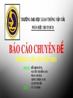 Báo cáo chuyên đề phương tiện vận tải thủy