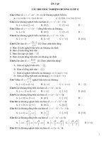 Trắc nghiệm giải tích 12 ( chương i 165 câu)   giải tích 12   ngô luong phong 