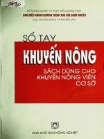 so tay khuyen nong cho khu miền tây