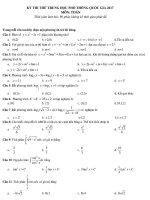 Toán trắc nghiệm theo chuyên đề có đáp án