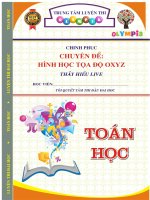 CHINH PHỤC CHUYÊN ĐỀ HÌNH HỌC TỌA ĐỘ OXYZ