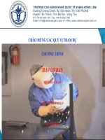 Bài giảng hàn cơ bản