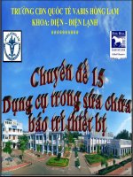 Bài giảng dụng cụ trong sửa chữa bảo trì thiết bị điện