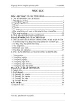 Đề tài ứng dụng chitosan trong bảo quản thực phẩm