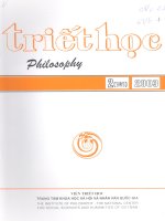 Tạp chí triết học số 2 (141) tháng 2   2003 