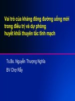 Chống đông đường uống trong huyết khối tĩnh mạch
