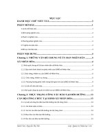 Công tác đào tạo và bồi dưỡng cán bộ công chức cấp xã tại UBND xã Nhân Hòa, huyện Quế Võ, tỉnh Bắc Ninh giai đoạn 20132015
