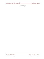 THÀNH LẬP BẢN ĐỒ ĐỊA HÌNH KHU VỰC LẠNG SƠN BẰNG PHẦN MỀM GEOSOFT (Đồ án, số liệu, bảng biểu, bản đồ)