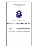 Quản lý nguồn nhân lực tại khách sạn sheraton hà nội   thực trạng và giải pháp 
