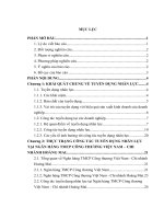 Nâng cao hiệu quả công tác tuyển dụng nhân lực tại Ngân hàng TMCP Công thương Việt Nam  Chi nhánh Hoàng Mai