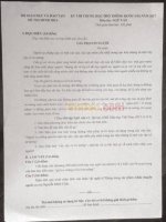 Đề thi minh họa THPT Quốc gia năm 2017 môn Ngữ Văn