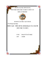 Báo cáo thực tập ngành xã hội học