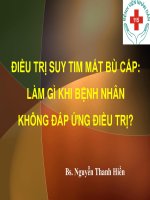Điều trị suy tim mất bù cấp