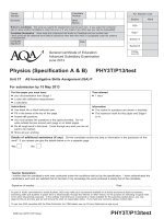 AQA PHY3T p13 TEST JUN13 