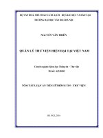 Quản lý thư viện hiện đại tại Việt Nam