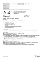 AQA PHYA41 QP JAN13 