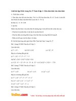 Giải bài tập SGK trang 26, 27 Toán 8 tập 1: Chia đơn thức cho đơn thức