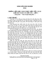 Sáng kiến kinh nghiệm hướng dẫn học sinh thực hiện tốt cách giải bài toán có lời văn – lớp 5 dạng toán   toán chuyển động đều 