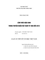 Cảm thức hiện sinh trong truyện ngắn Việt Nam từ 1986 đến 2010