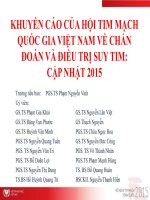 Chuẩn Đoán Và Điều Trị Suy Tim Cập Nhật 2015