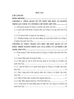 Nâng cao chất lượng công tác đào tạo, bồi dưỡng cán bộ, công chức cấp xã của huyện Sìn Hồ tỉnh Lai Châu