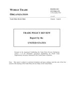 WTO  TRADE POLICY REVIEW