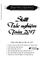 Skill trắc nghiệm toán 2017   nguyễn thế lực