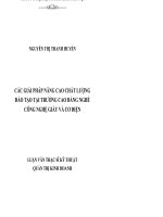 CÁC GIẢI PHÁP NÂNG CAO CHẤT LƯỢNG ĐÀO TẠO TẠI TRƯỜNG CAO ĐẲNG NGHỀ CÔNG NGHỆ GIẤY VÀ CƠ ĐIỆN