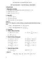 Đề cương ôn tập HKII môn toán12