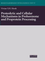 Proteolytic and cellular mechanisms in prohormone and proprotein processing 1570595534 