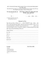 Mẫu đơn đề nghị chứng nhận vùng an toàn dịch bệnh động vật thủy sản