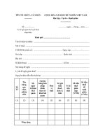 Mẫu đơn đề nghị giảm thuế xuất khẩu, nhập khẩu