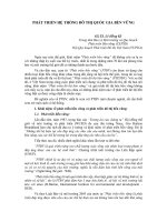 PHÁT TRIỂN HỆ THỐNG ĐÔ THỊ QUỐC GIA BỀN VỮNG