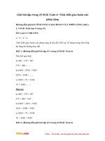 Giải bài tập trang 43 SGK Toán 4: Tính chất giao hoán của phép cộng