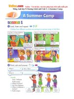 Tiếng Anh lớp 5 Chương trình mới Unit 1: A Summer Camp