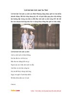 Lời bài hát: Gửi Anh Xa Nhớ