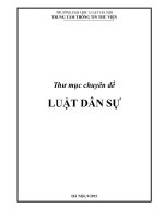LUẬT DÂN SỰ
