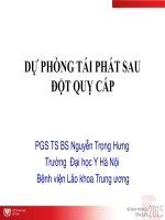 Dự phòng tái phát sau đột quỵ cấp