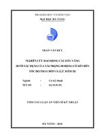Nghiên cứu dao động cầu dây văng dưới tác dụng của tải trọng di động có xét đến tốc độ thay đổi và lực hãm xe (TT)