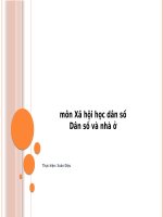 XHHDS Dân số và nhà ở