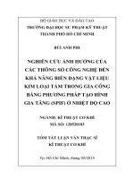 TOM TAT LUAN VAN THAC SI - BUI ANH PHI - KI THUAT CO KHI - 2014B